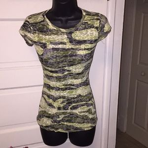 Somewhat sheer camo T-shirt